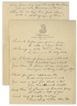 Moe Howard Handwritten Poem to His Wife, Written on Hotel Edison Stationery in New York, Circa Early 1930s -- 2pp. on Sheet Measuring 5.25 x 6.75 -- Near Fine